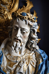 Obraz premium sculpture os jesus christ - AI generated image.