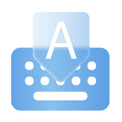 Keyboard PC Glassmorphism UI Icon Sign and Symbol Design Illustrator Png Svg	