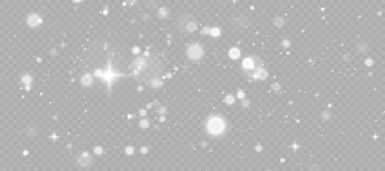 Bokeh glare lights. White blurry translucent glare effects. Abstract light effect. Vector
