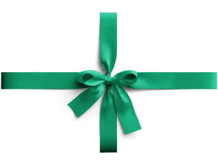 Green Ribbons with Bow