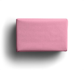 Pink Gift Box with Transparent Background