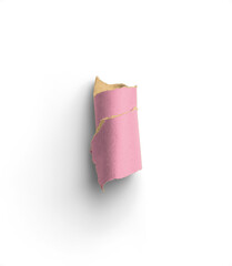 Pink Wrapping Paper Rolled Strip