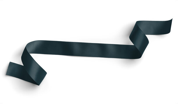 Blue Curled Ribbon PNG Image