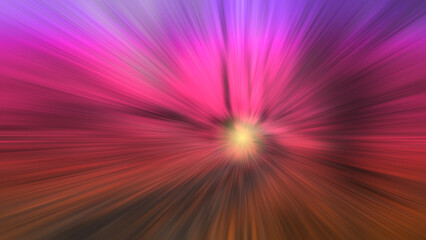 Abstract fast moving colorful lights with a burst of energy - 618142437