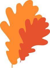 Obraz premium Autumn Leaves Silhouette