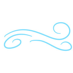 Blow Gusts Cold Wind Air Illustration