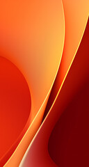 Obraz premium Modern abstract orange lines background illustration, flowing orange lines 3D rendering