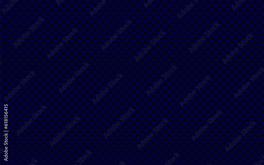 Wall mural Dark Blue Carbon Fiber Texture Background Vector.