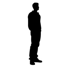 person standing silhouette illustration