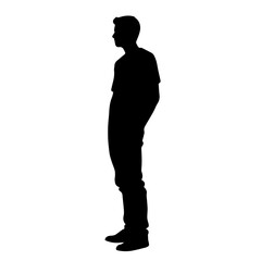 person standing silhouette illustration