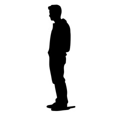 person standing silhouette illustration