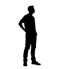 person standing silhouette illustration