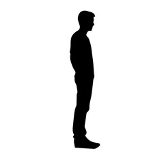 person standing silhouette illustration