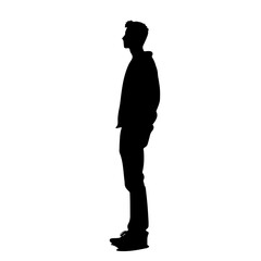 person standing silhouette illustration