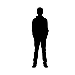 person standing silhouette illustration