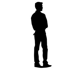 person standing silhouette illustration