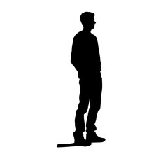 person standing silhouette illustration