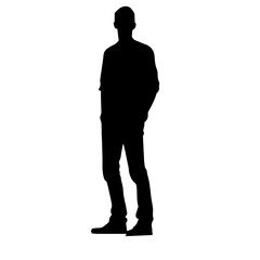 person standing silhouette illustration