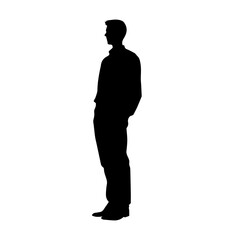 person standing silhouette illustration