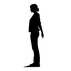 person standing silhouette illustration