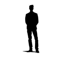 person standing silhouette illustration