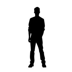 person standing silhouette illustration