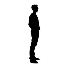 person standing silhouette illustration