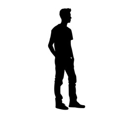 person standing silhouette illustration