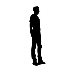 person standing silhouette illustration