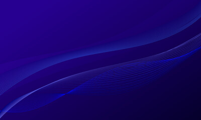 Obraz premium blue dark business lines curve wave smooth gradient modern abstract background