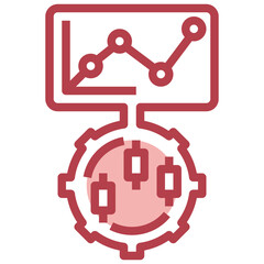 Obraz premium business and finance line icon,linear,outline,graphic,illustration
