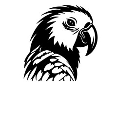 parrot silhouette illustration 