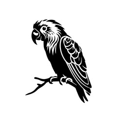 parrot silhouette illustration 