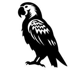 parrot silhouette illustration 