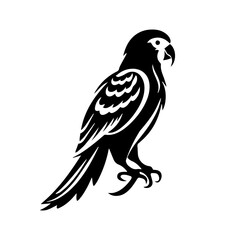 parrot silhouette illustration 