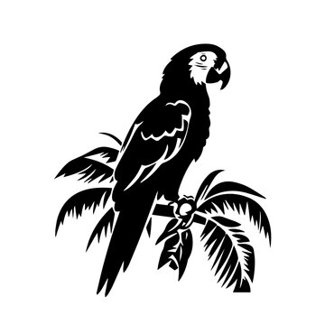 parrot silhouette illustration 