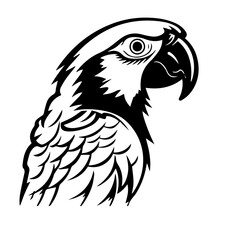 parrot silhouette illustration 
