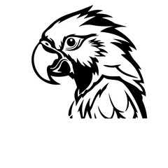 parrot silhouette illustration 