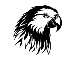 parrot silhouette illustration 