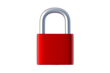 Naklejka premium Locked padlock isolated on white background. 3d render