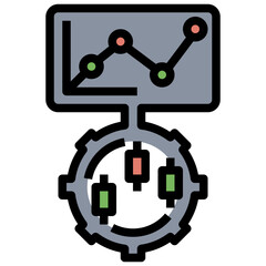 business and finance line icon,linear,outline,graphic,illustration