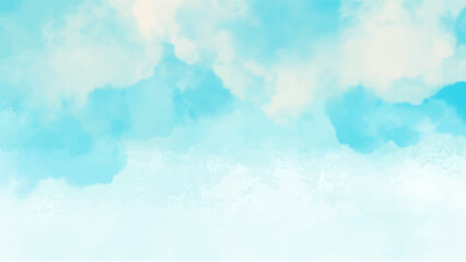 Abstract blue watercolor background.Hand painted watercolor. vector