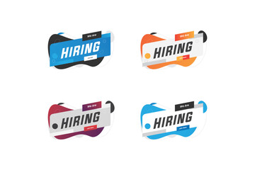  We are hiring banner template design package collection 