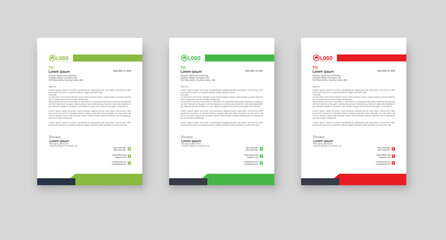 Modern Creative Business Style Corporate Identity Letter. letterhead templates for your business.	