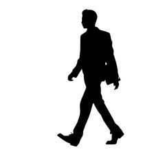 Fototapeta na wymiar walking person silhouette illustration 