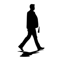 walking person silhouette illustration 