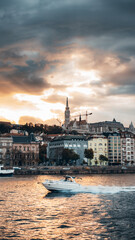 Budapest Church seen from Danube River