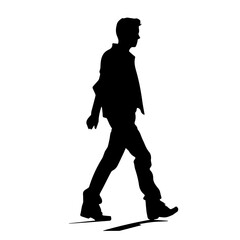 walking person silhouette illustration 