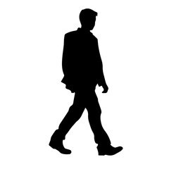 walking person silhouette illustration 