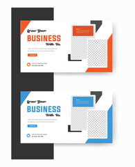 Grow your business with us YouTube thumbnail design 